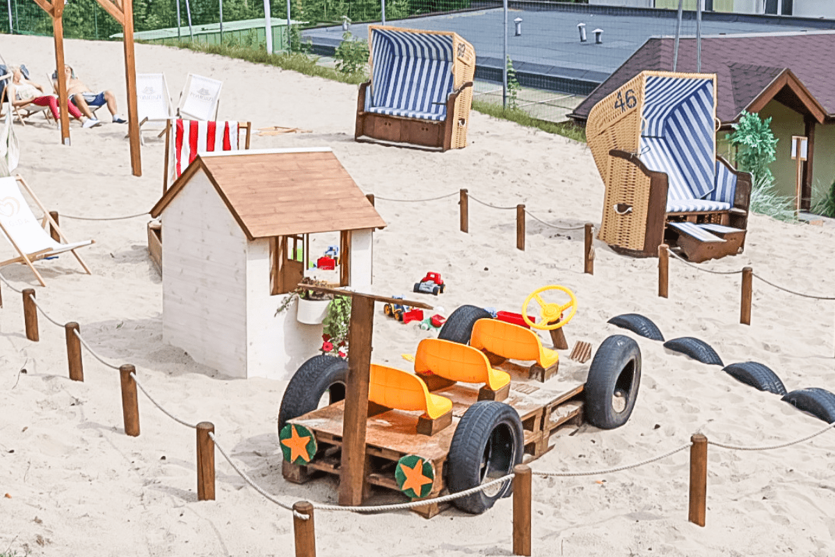 prywatna plaża dla dzieci